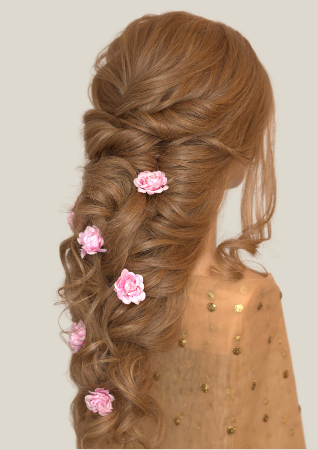 Baby Pink Blooms Hair Pins